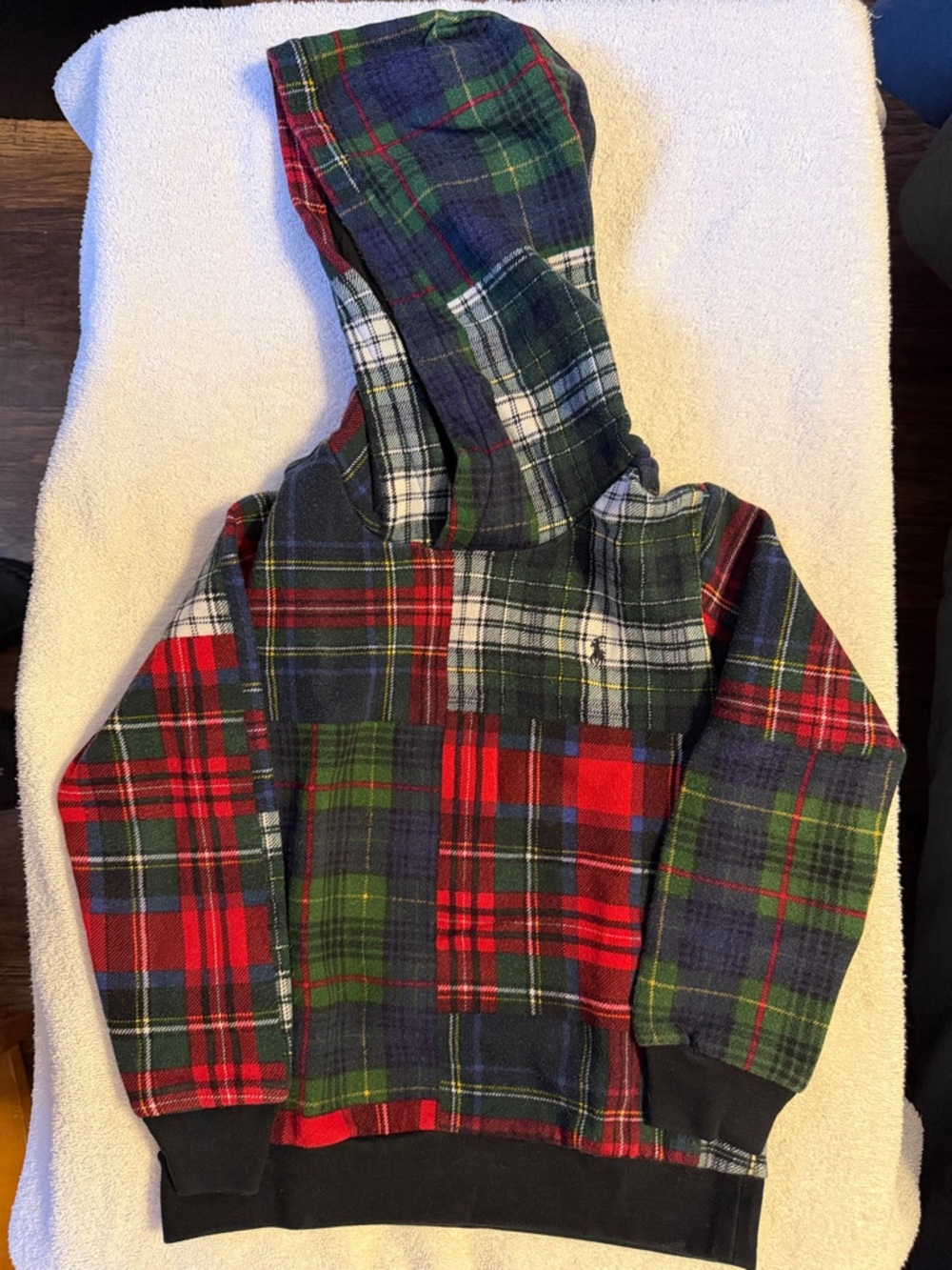 Polo Ralph Lauren Kids Plaid Hooded Sweatshirt